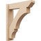 Ekena Millwork 6-in W x 24-in D x 28-in H Balboa Slat Rough Cedar Woodgrain TimberThane Outlooker, Primed Tan OUTUR060X24X28BOA24RCPR - alternate 1